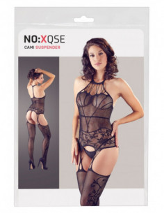 Cami Suspender Set S-L - NO:XQSE - Nero (cod. 132)