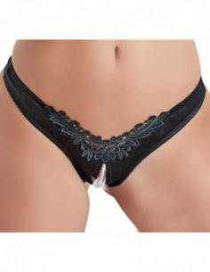 G-String Pearls black L 2