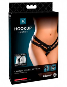 Crotchless Secret Gem S-L Blac