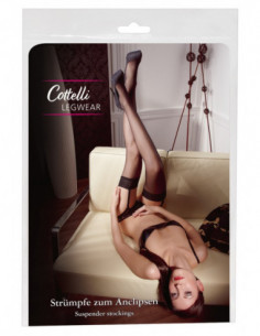 Stockings black 4 - Cottelli LEGWEAR - Nero (cod. 866)