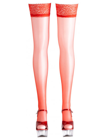 Hold-up Stockings red 3