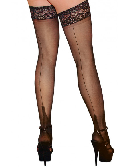 Hold-up Stockings 4 - Cottelli LEGWEAR - Nero (cod. 266)