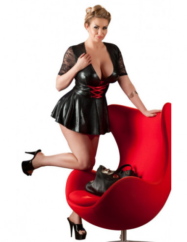 Dress black/red XL - Cottelli CURVES
