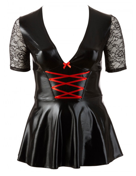 Dress black/red XL - Cottelli CURVES