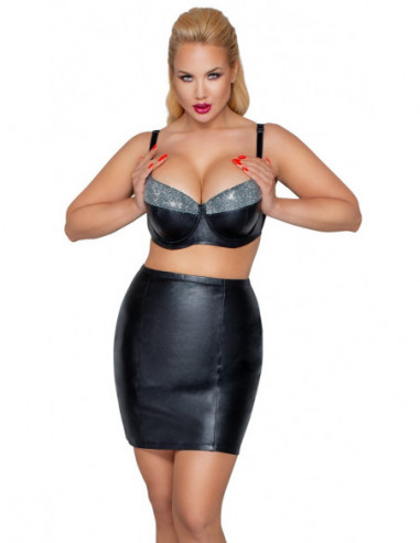 Leather Mini Skirt XL