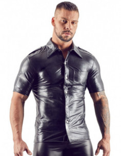 Imitat. Leather Men's Shirt XL 2