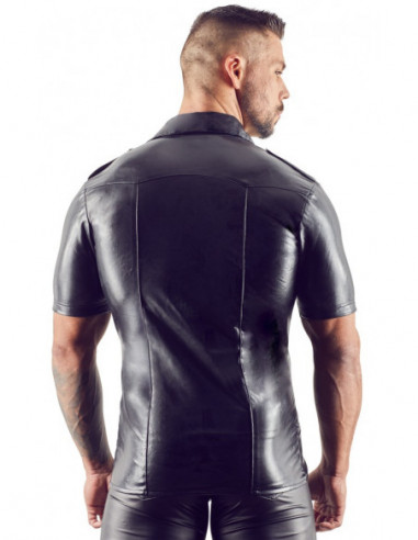 Imitat. Leather Men's Shirt XL