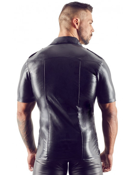 Imitat. Leather Men's Shirt2XL