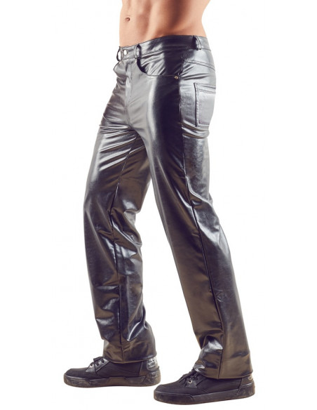 M. Imitat. Leather Trousers L