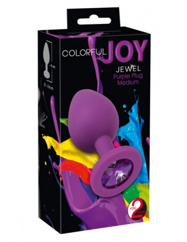 Colorful Joy Jewel Purple Plug