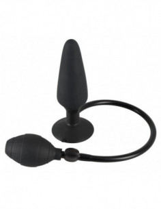 True Black Inflatable Butt Plu 2