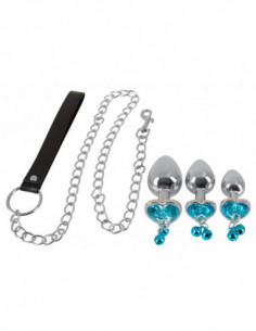 Butt Plug Set with a Leash 2