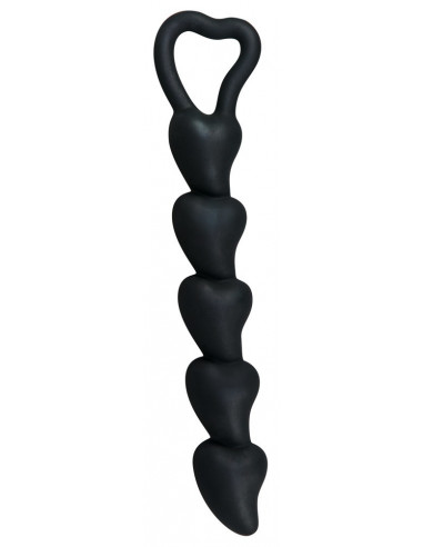 Black Velvet Anal Beads