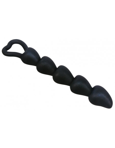 Black Velvet Anal Beads