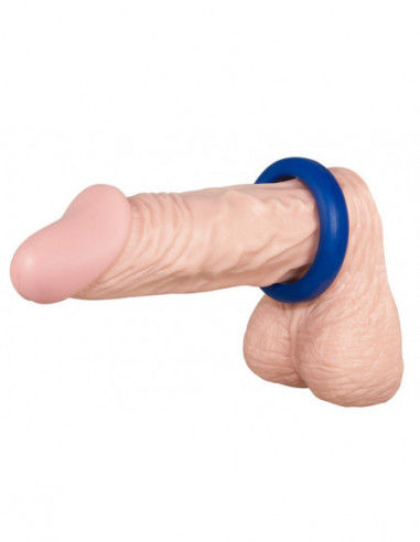 3 blue silicone rings