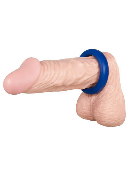 3 blue silicone rings