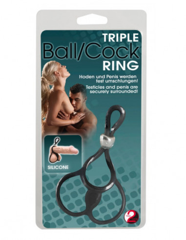 Triple Ball and Cock Ring