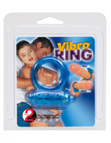 Vibrating cockring blue