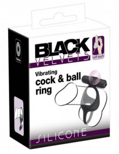 Black Velvets Cock and Ball Ring - Black Velvets - Nero (cod. 37)