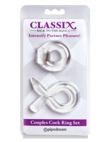 C Couples Cock Ring Set Clear