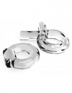 C Couples Cock Ring Set Clear 2