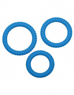 Lust 3 Cock Rings blue 2