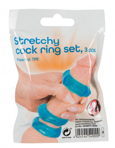 Stretchy Cock Ring Set 3 pcs