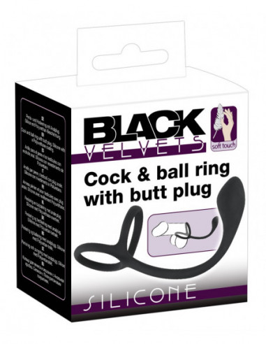 Black Velvets Cock - Ball ring