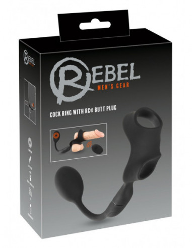 REBEL Cock ring with RC butt p