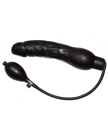 Inflatable latex dildo