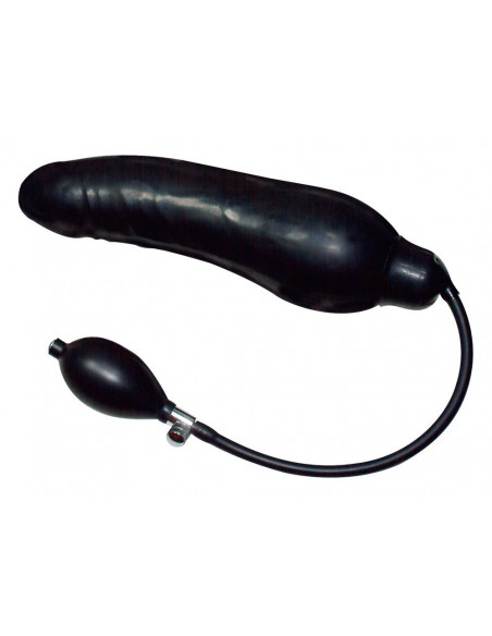 Inflatable latex dildo