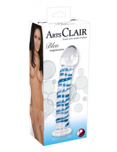 Arts Clair Bleu Glass Dildo