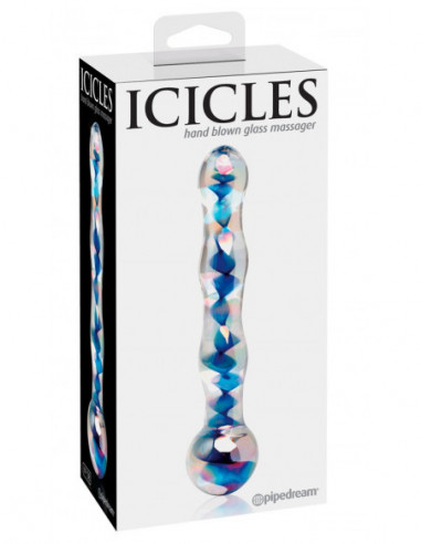 Icicles No. 8 Clear/Blue