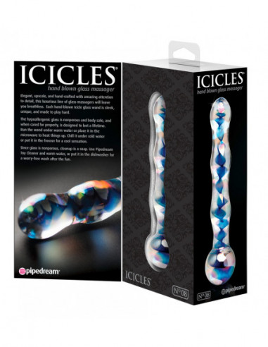 Icicles No. 8 Clear/Blue