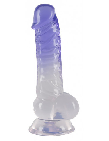 Crystal Clear Dildo with balls
