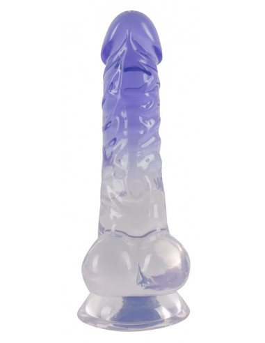 Crystal Clear Dildo with balls