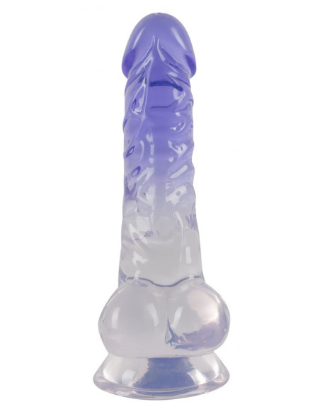 Crystal Clear Dildo with balls