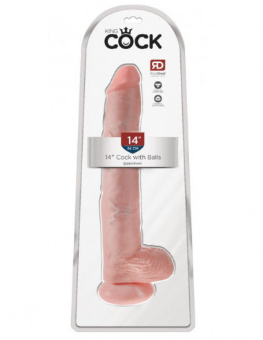 King Cock 14 Cock with Balls