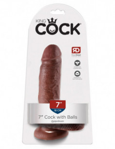 King Cock 7 Cock w Balls Brow
