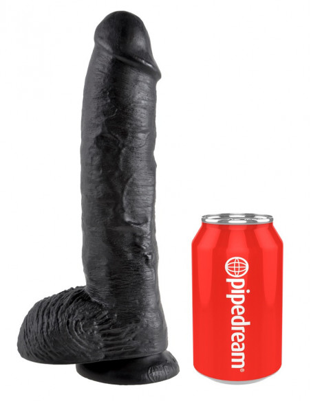 King Cock 10 inch Balls Black