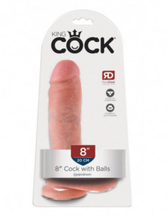 King Cock 8 inch Cock Balls Fl