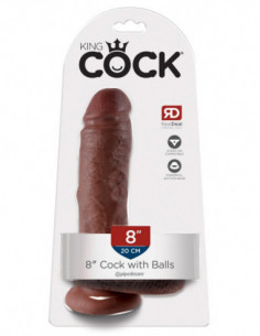 King Cock 8 Cock w Balls Brow