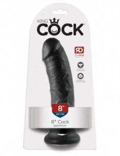 King Cock 8 inch Black