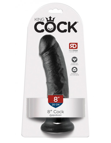 King Cock 8 inch Black