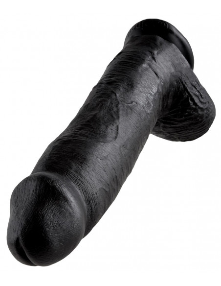 King Cock 12 inch Balls Black