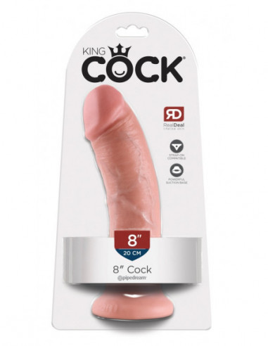 King Cock 8 inch Skin-coloured