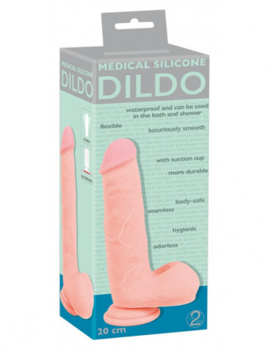 Medical Silicone Dildo 20 cm -...