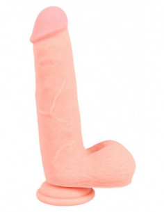 Medical Silicone Dildo 20 cm - Medical Silicone - colore della pelle chiaro (cod. 411) 2