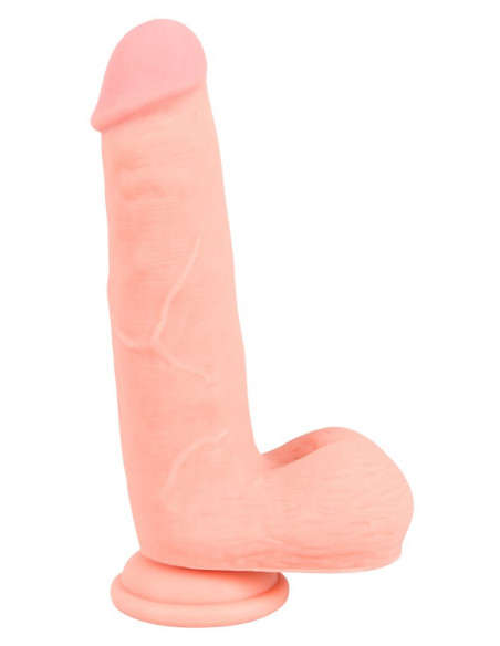 Medical Silicone Dildo 20 cm - Medical Silicone - colore della pelle chiaro (cod. 411)