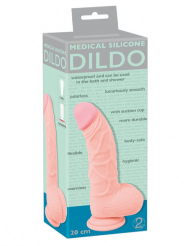 Medical Silicone Dildo 20 cm -...